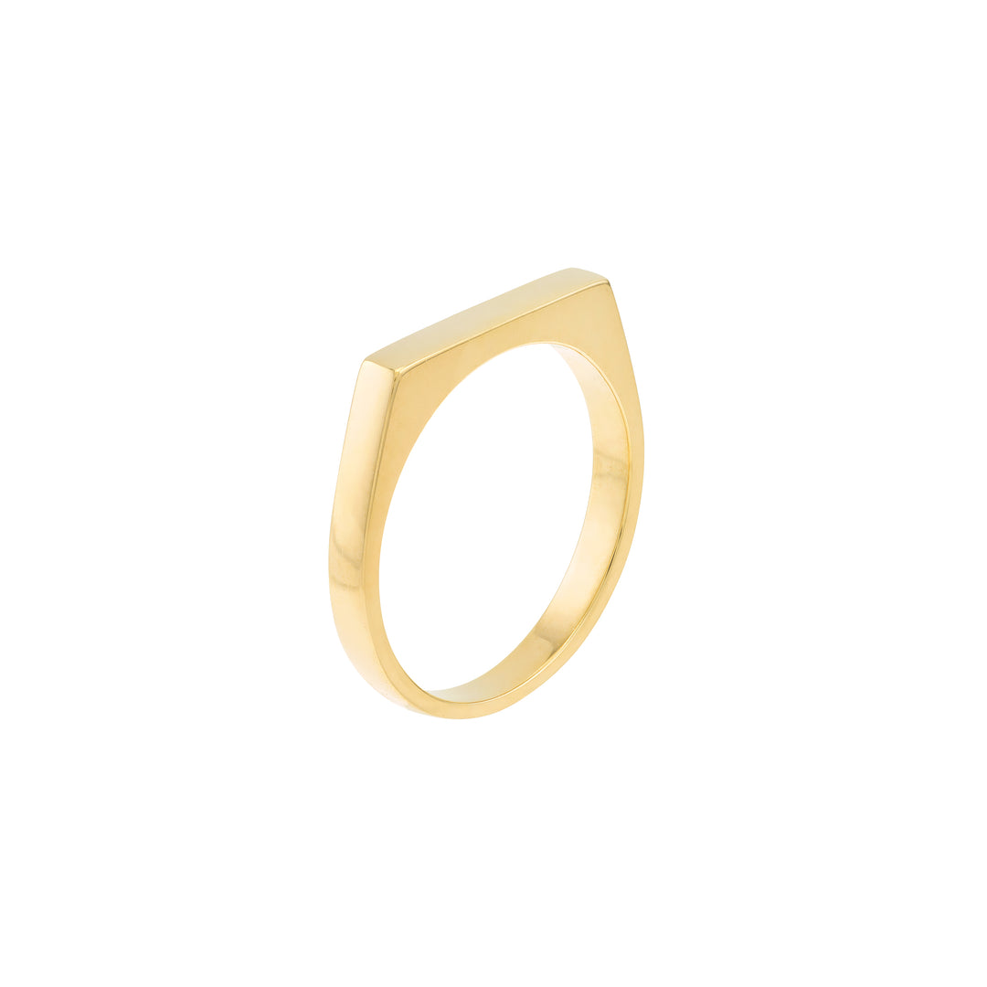 Slim Engravable Signet Ring