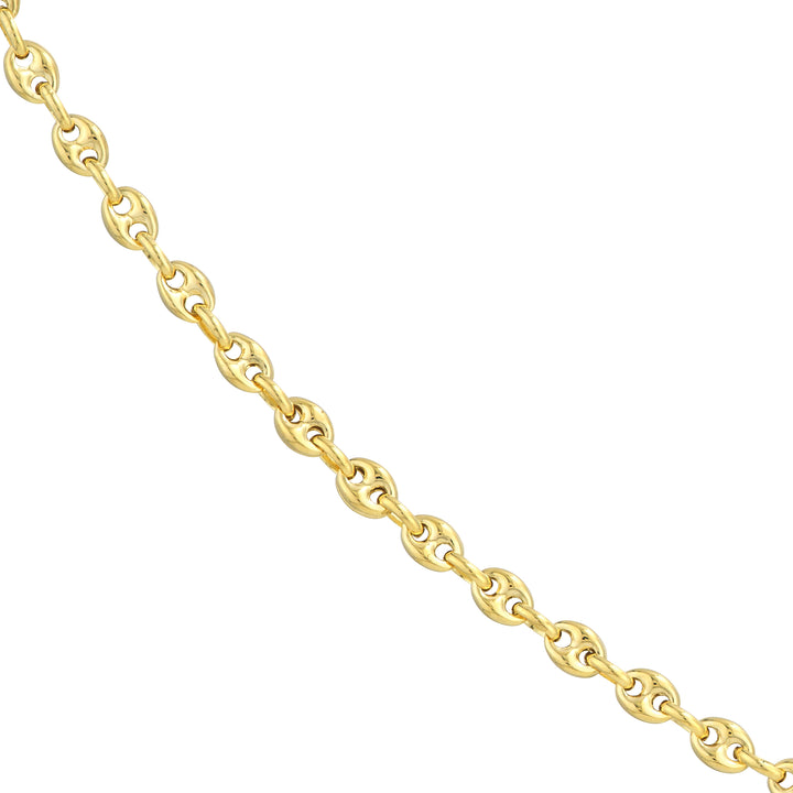 3.70mm Puff Mariner Chain with Lobster Lock