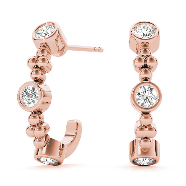 J-Hoops Diamond Earring