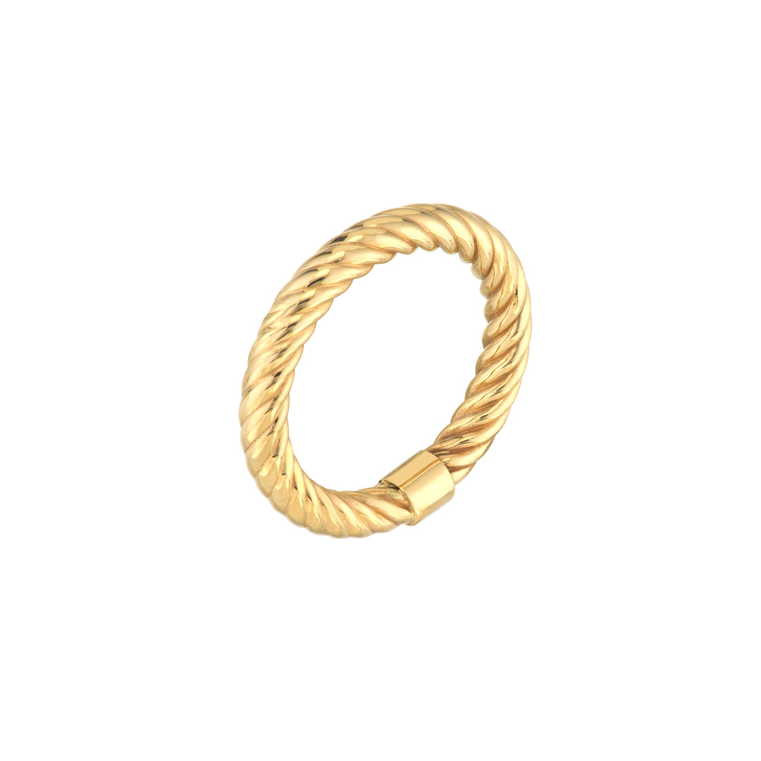 Twisted Rope Tube Ring