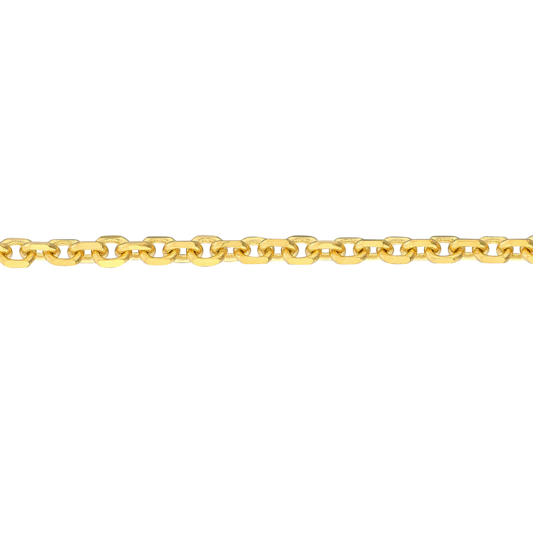 Diamond-Cut Cable Choker Chain