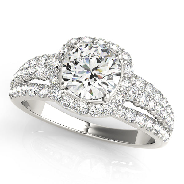 Halo Diamond Engagement Ring