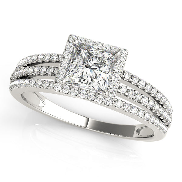 Halo Diamond Engagement Ring