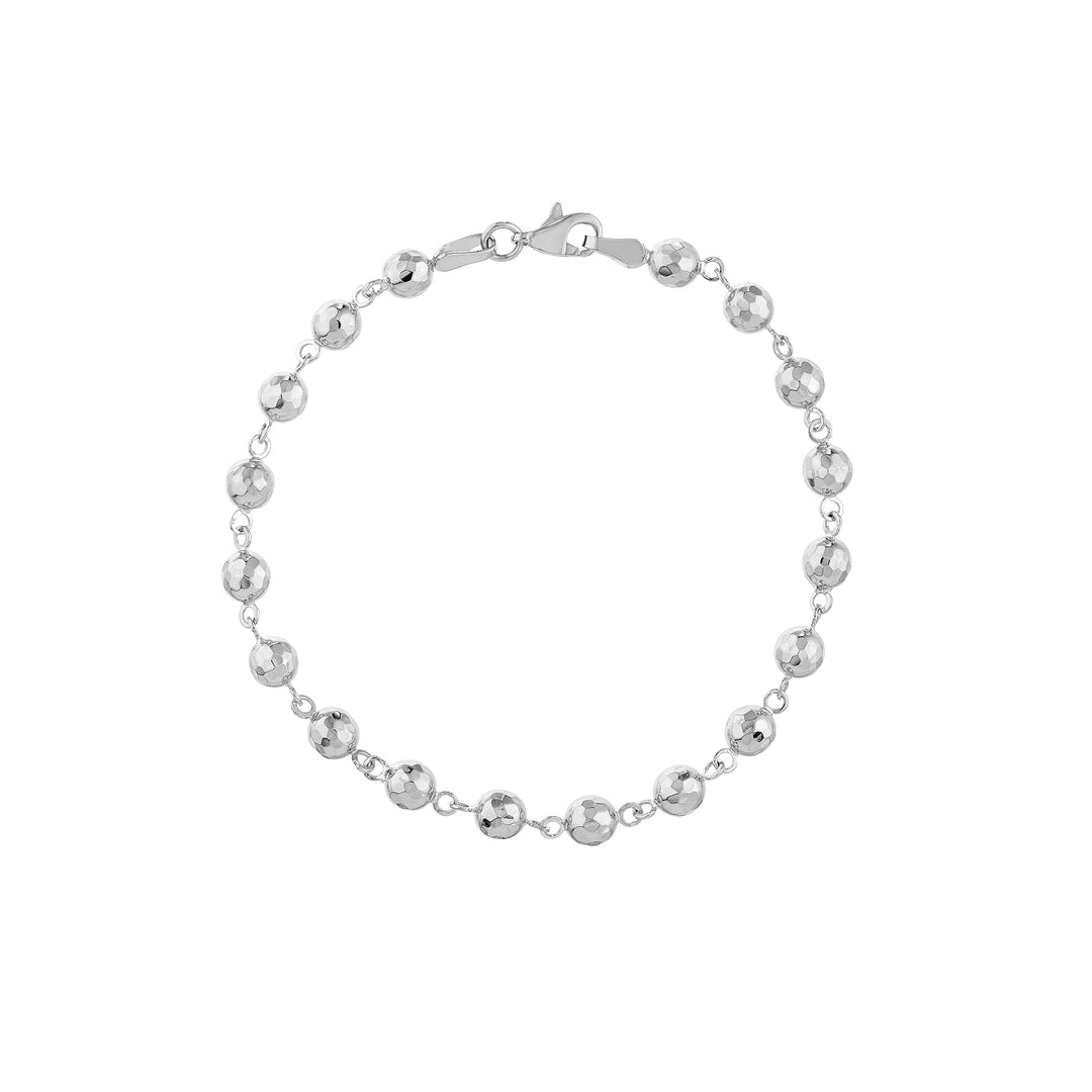 Diamond-Cut Beaded Bracelet