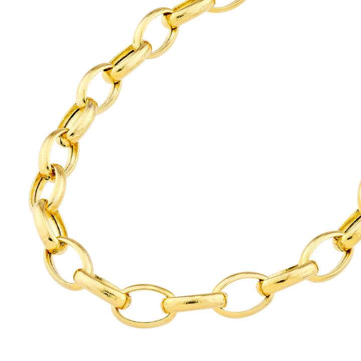 4.5mm Hollow Oval Forzentina Chain with Pear Lock