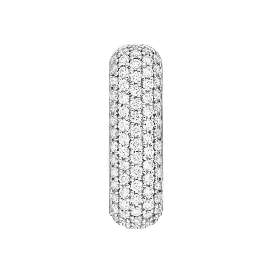 5 Row Pave Diamond Paper Clip Earrings (1-1/2tcw)