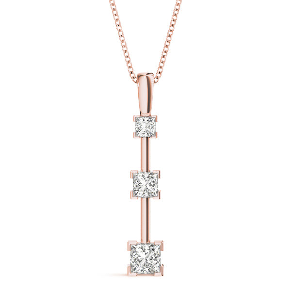 Three Stone Diamond Pendant