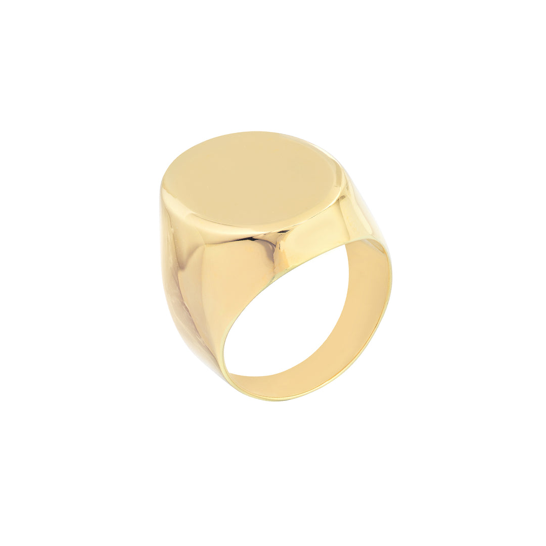 Engravable Oval Signet Ring