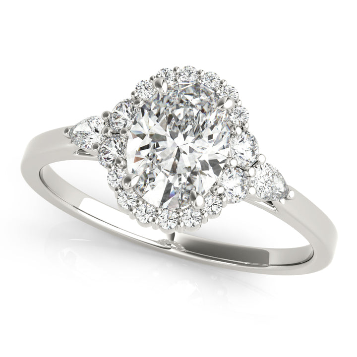 Halo Diamond Engagement Ring