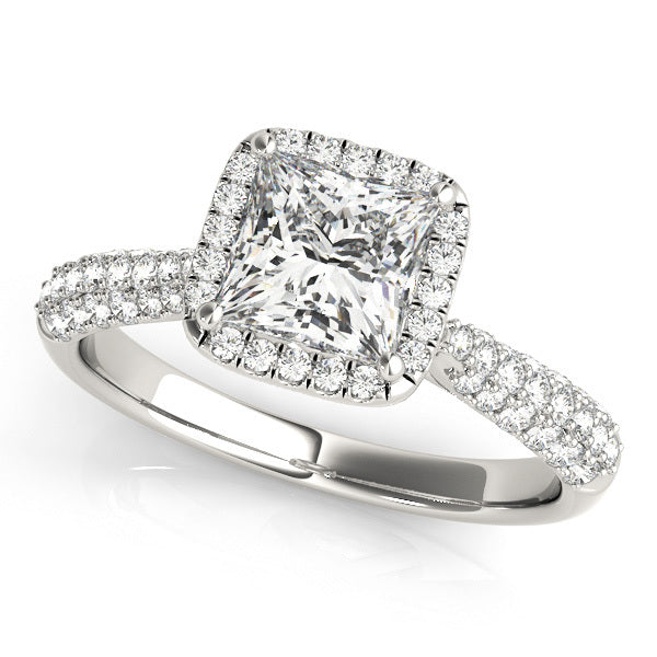 Halo Diamond Engagement Ring