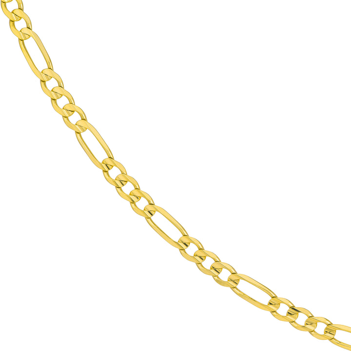 7.2mm Light Concave Figaro Chain Pear Shape Lock EndCap