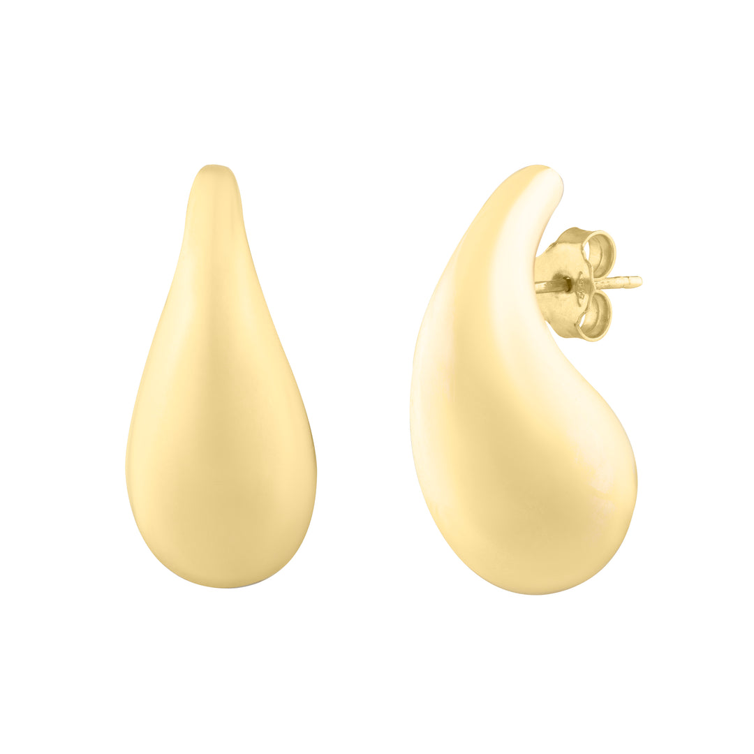 14K Large Raindrop Studs