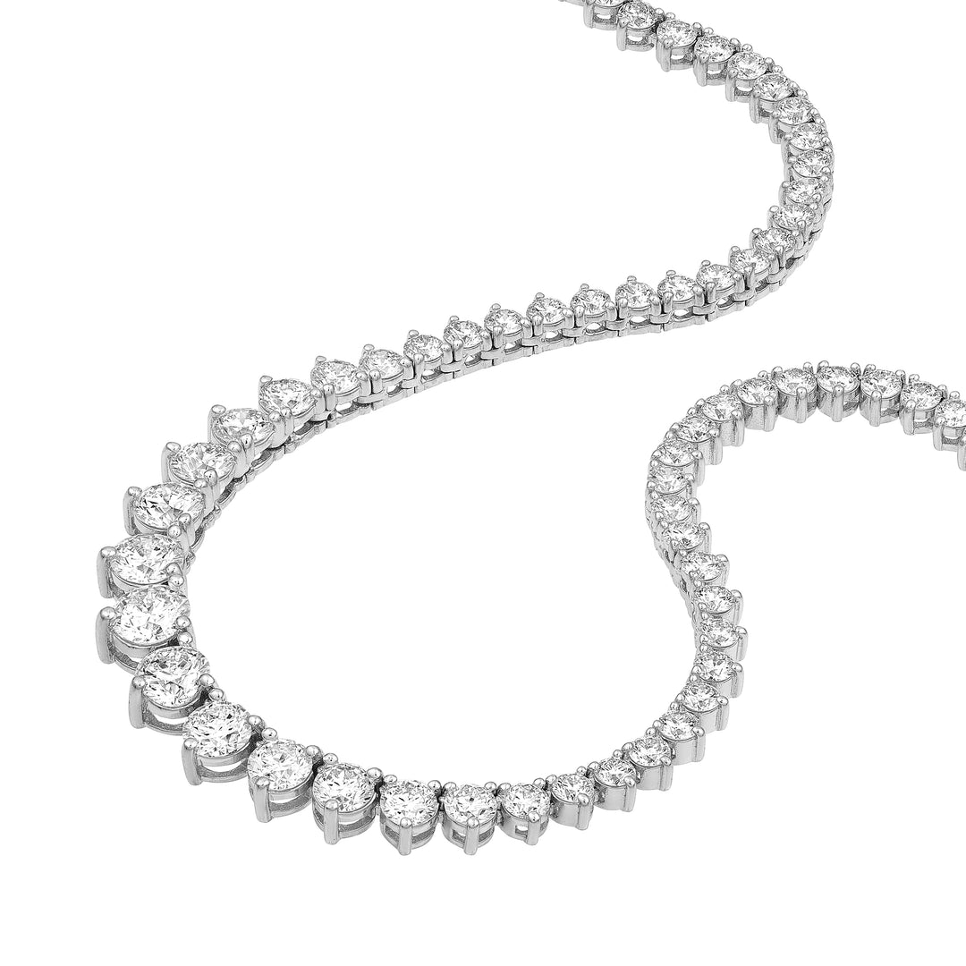 Diamond Graduated Tennis Necklace (5-1/4tcw)