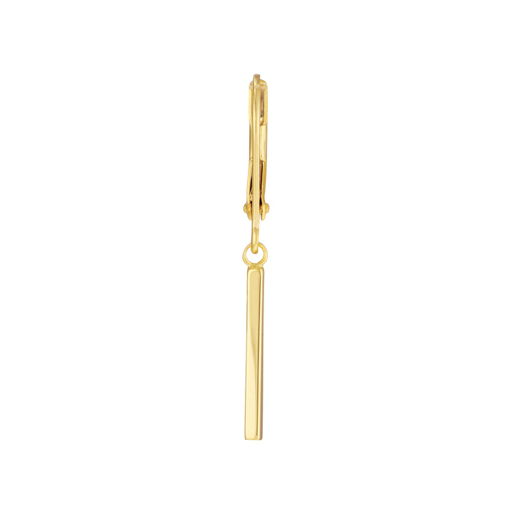 Dangle Staple Bar Earrings on Leverback