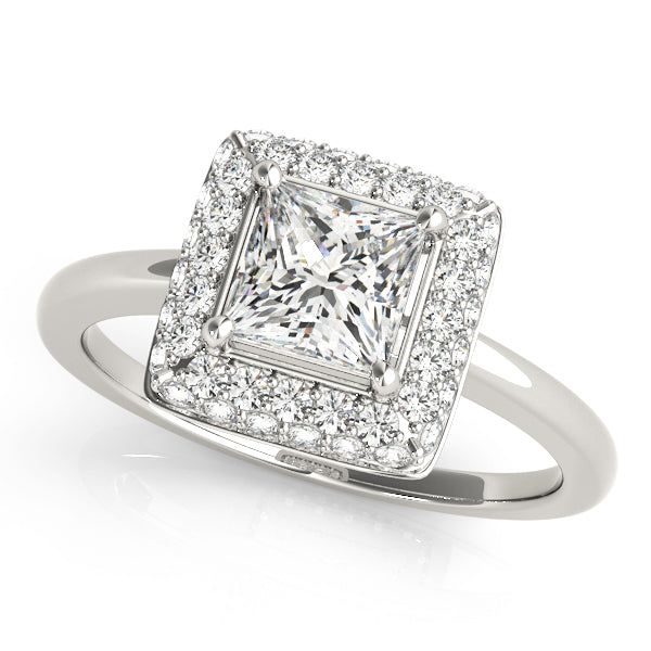 Halo Diamond Engagement Ring