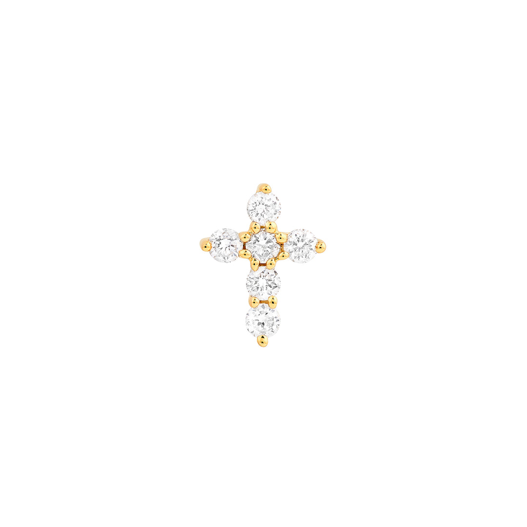 Diamond Cross Earrings (1/5tcw)