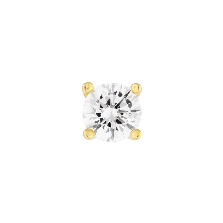 4mm CZ Stud Earrings