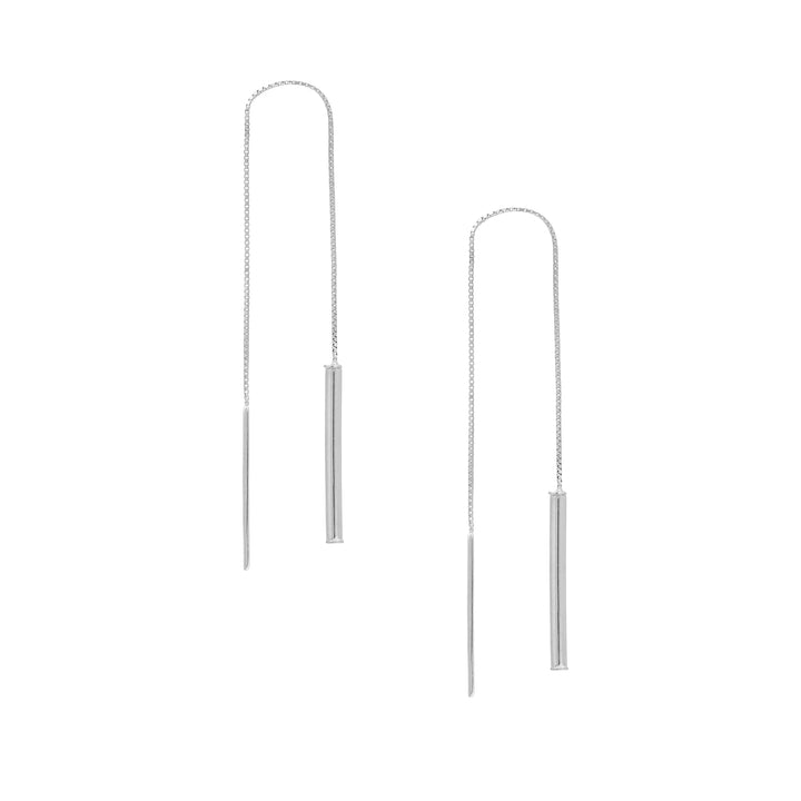 Wide Bar Threader Earrings