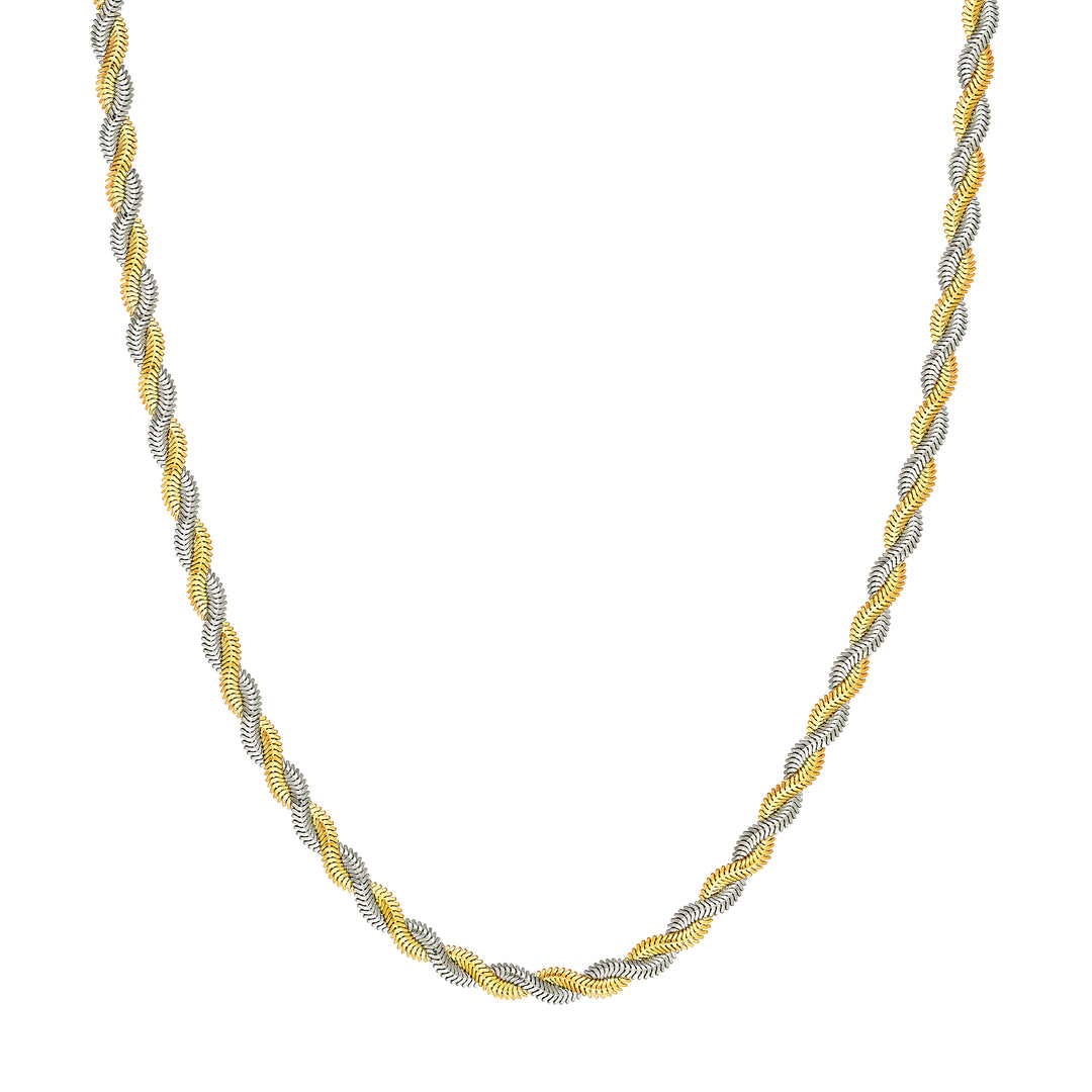 Two-Tone Braided Snake Chain