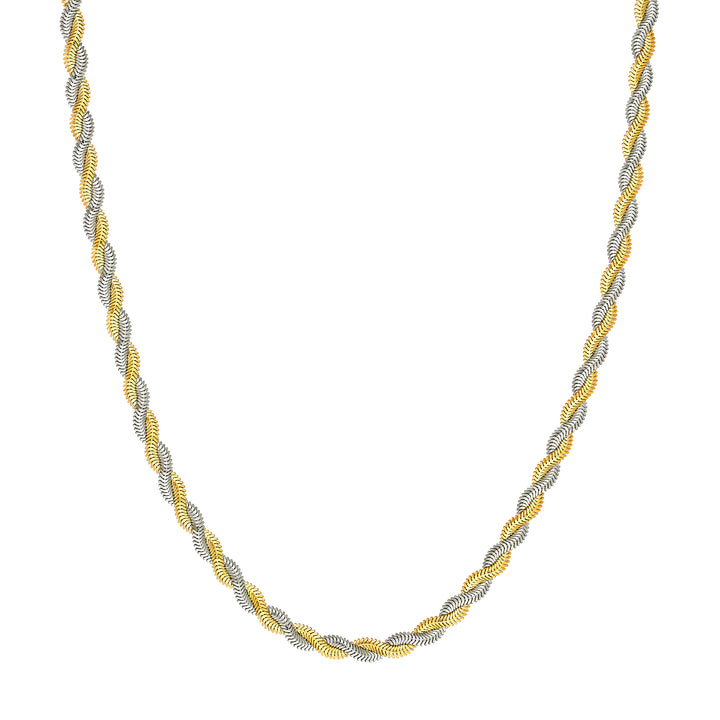 Two-Tone Braided Snake Chain