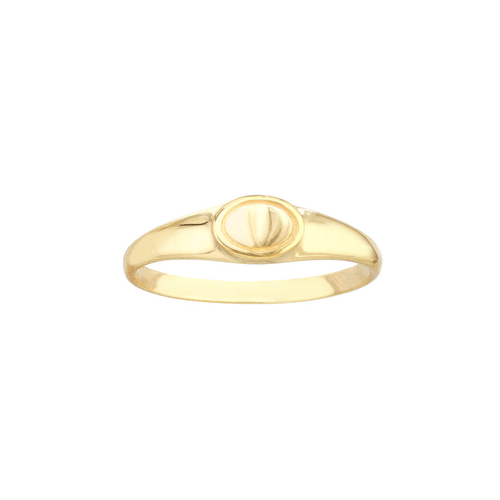 Engravable Mini Oval Signet Ring