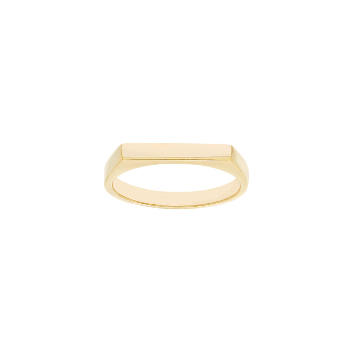 Slim Engravable Signet Ring