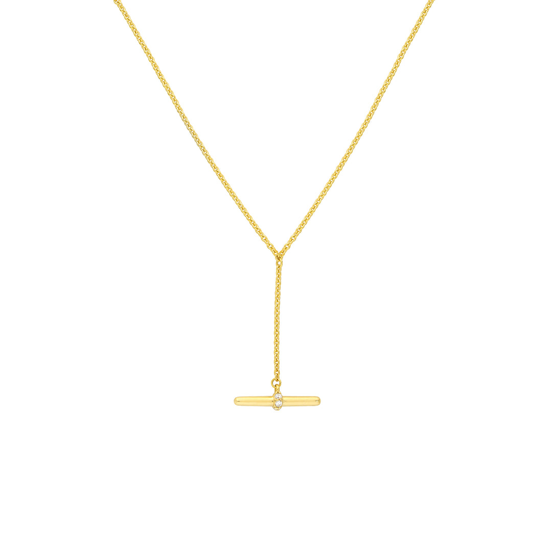 Diamond Toggle Lariat Necklace