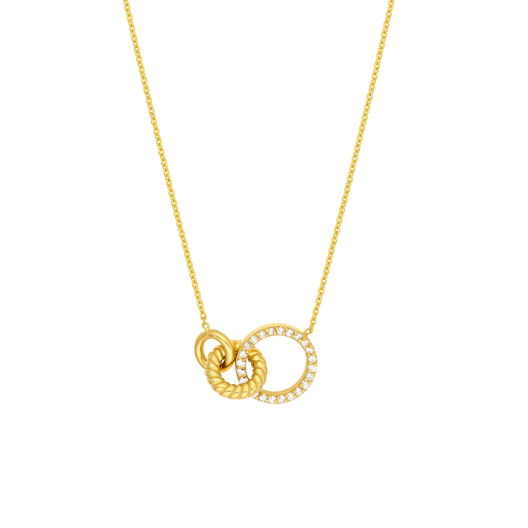 Linked Circle Ring Necklace