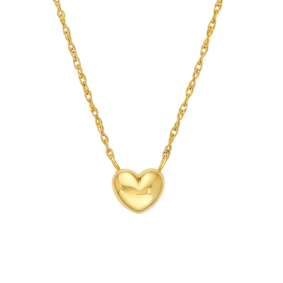 Small Puffy Heart Necklace