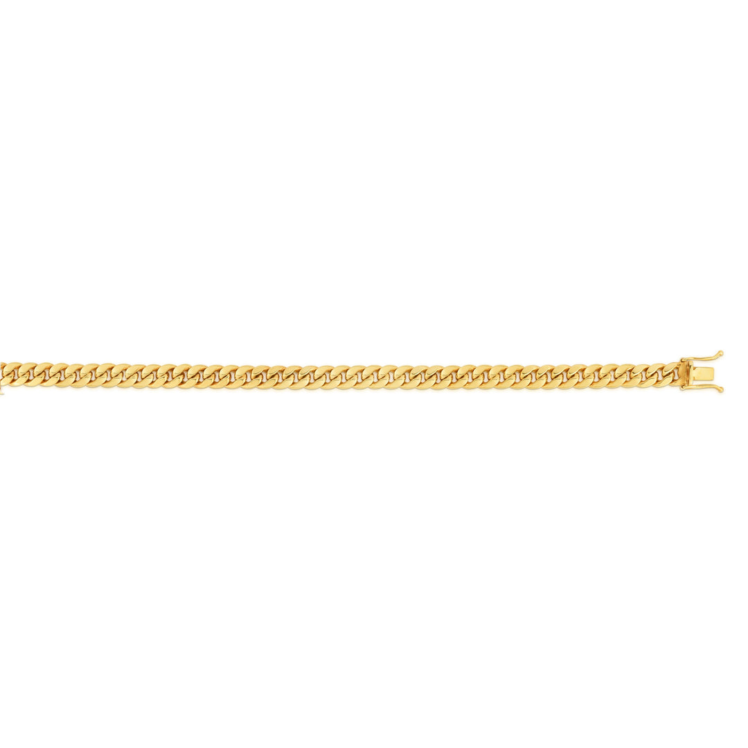 14K Gold 4.5mm Semi-Solid Miami Cuban Chain