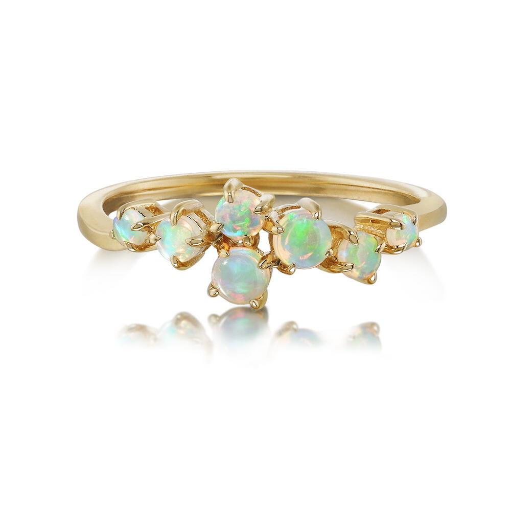 14K Yellow Gold Australian Opal Ring