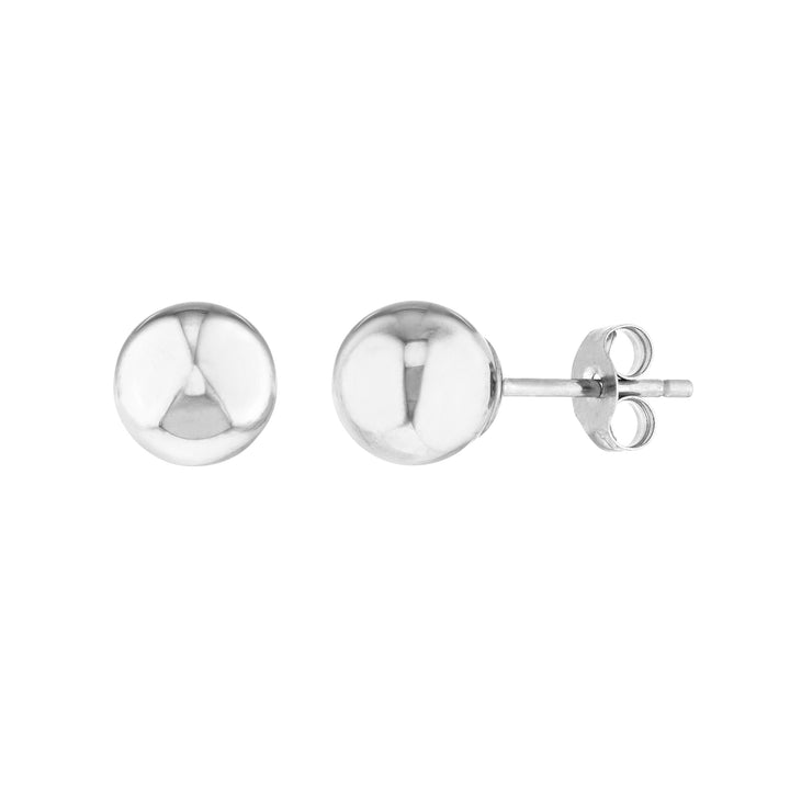 6mm Polished Ball Stud Earrings