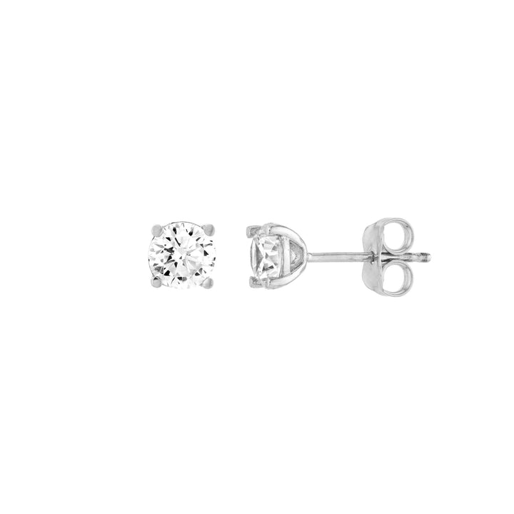 5.3mm CZ Stud Earrings