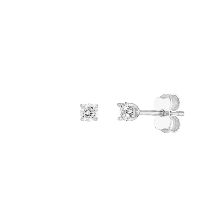 3mm CZ Stud Earrings