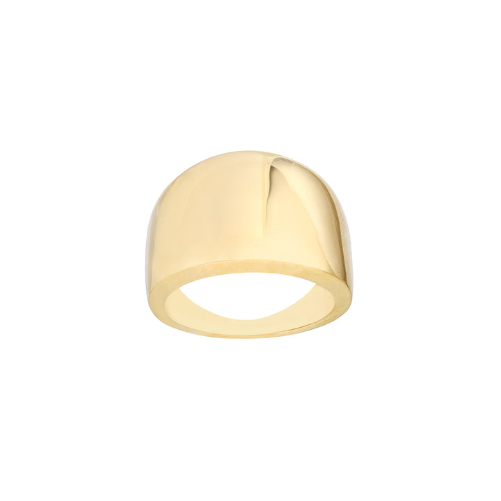 Wide Band Signet Ring