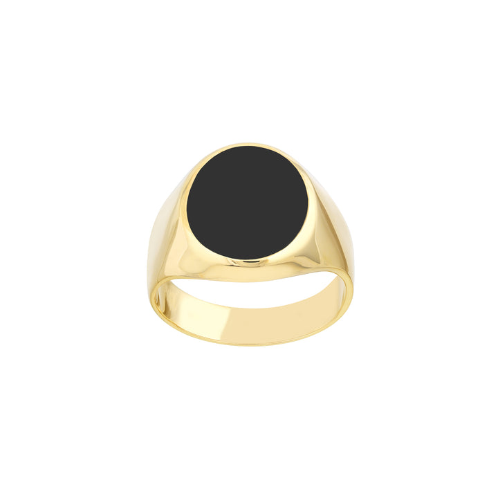 Oval Onyx Signet Ring