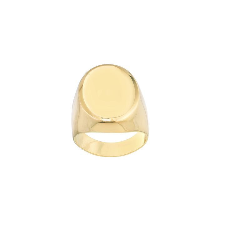 Engravable Oval Signet Ring