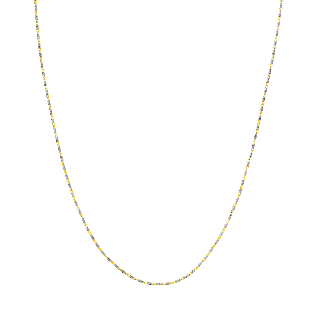 Two-Tone Brilliant-Cut Chain