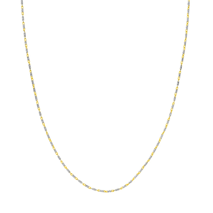 1.5mm Two-Tone Brilliant-Cut Chain