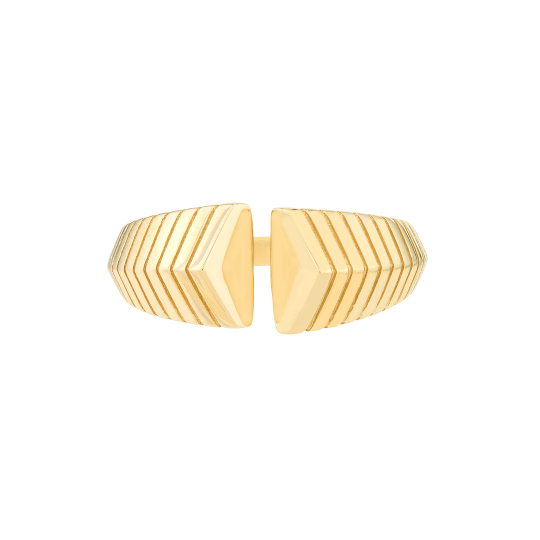 Open Chevron Cuff Ring