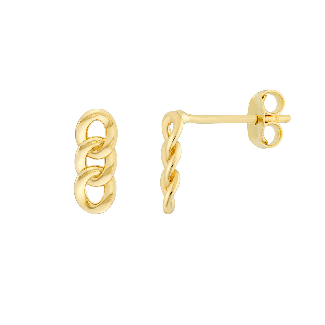 Triple Link Earrings