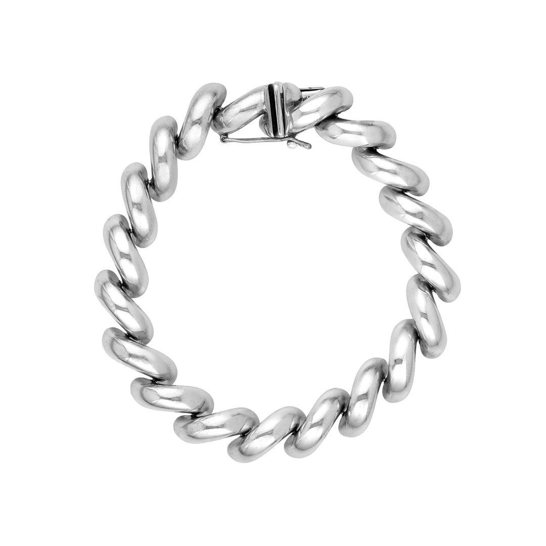 Sterling Silver San Marco Link Bracelet (9.7mm)