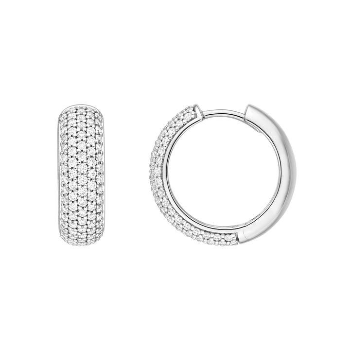 5 Row Diamond Pave Huggies (7/8tcw)