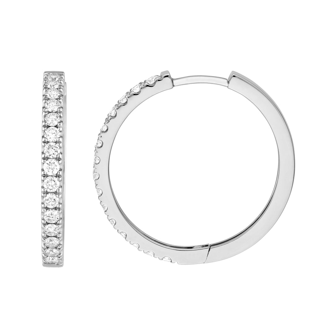 Diamond Hoop Earrings (7/8tcw)