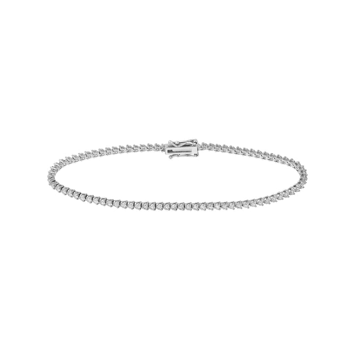 Diamond 3-Prong Tennis Bracelet (1-5/8tcw)