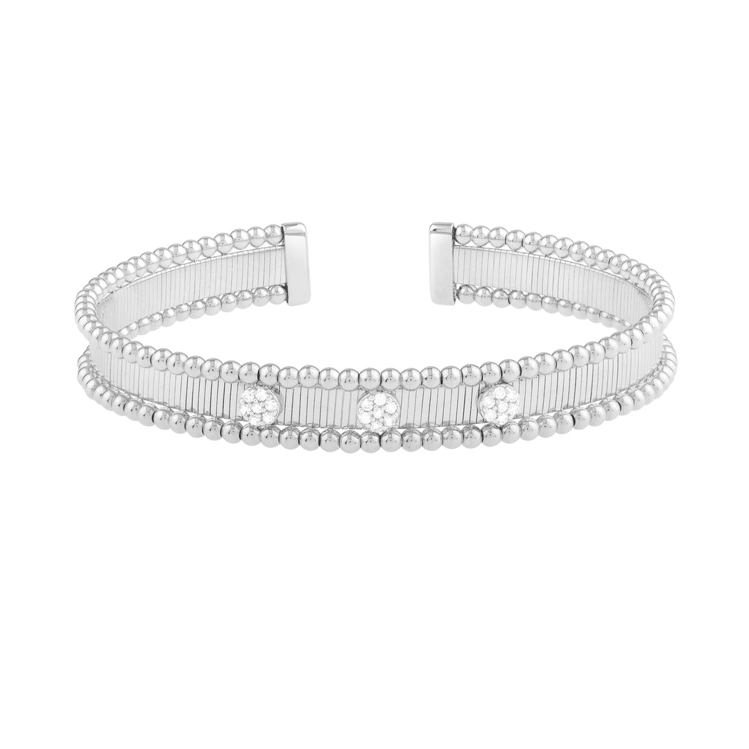 14K Pallina Diamond Bangle